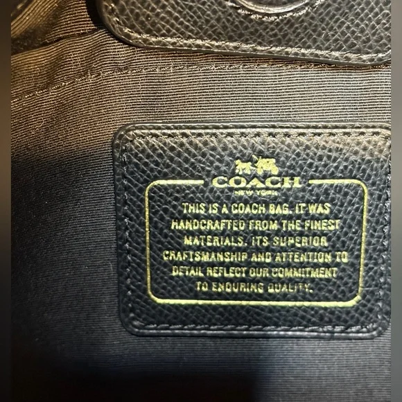 Coach Black and Bronze Satchel - Picture 14 of 15